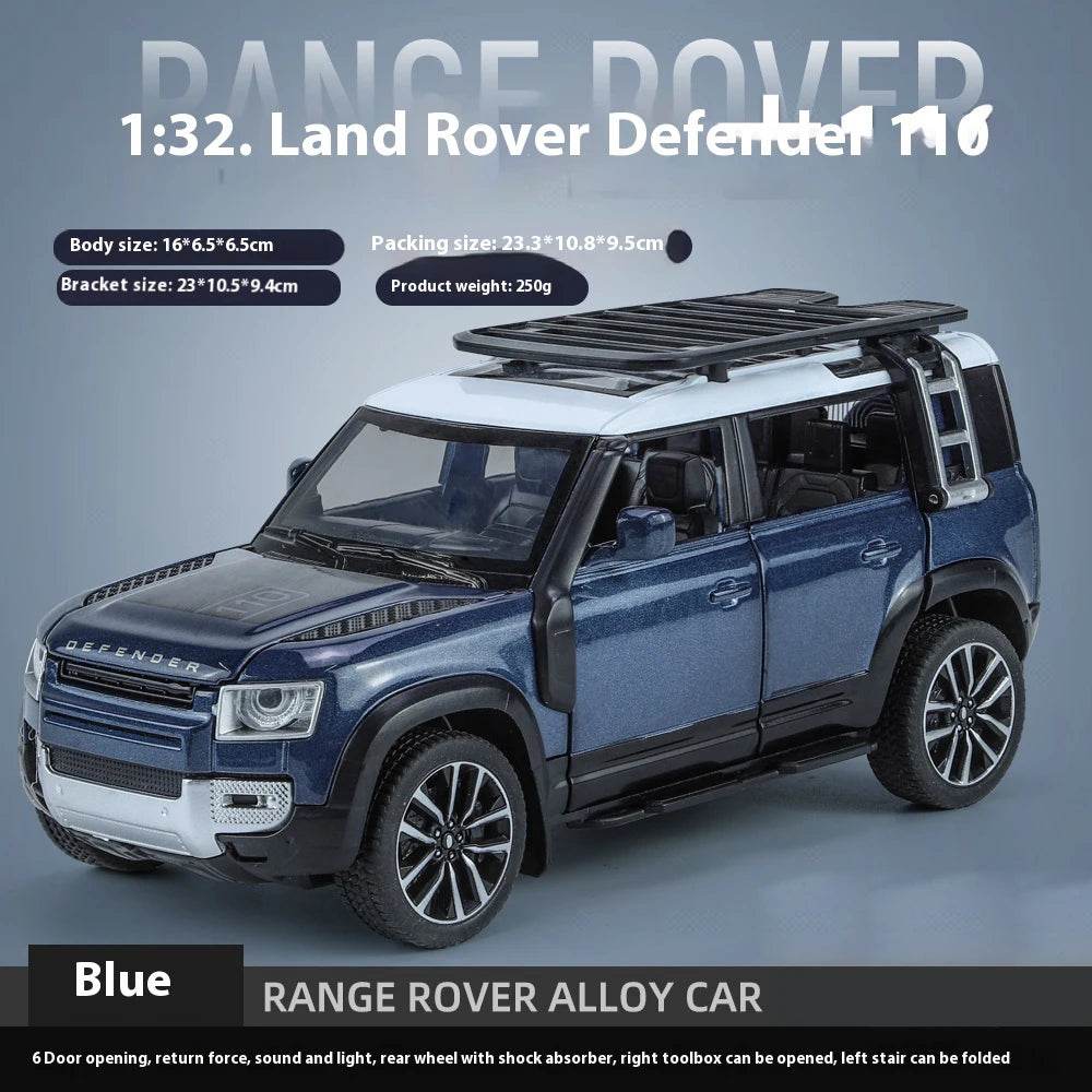 Premium Diecast Car Model 1 32 Scale Land Rover Defender 110 With Sound And Light For Car Enthusiasts And Collectors - ToylandEU