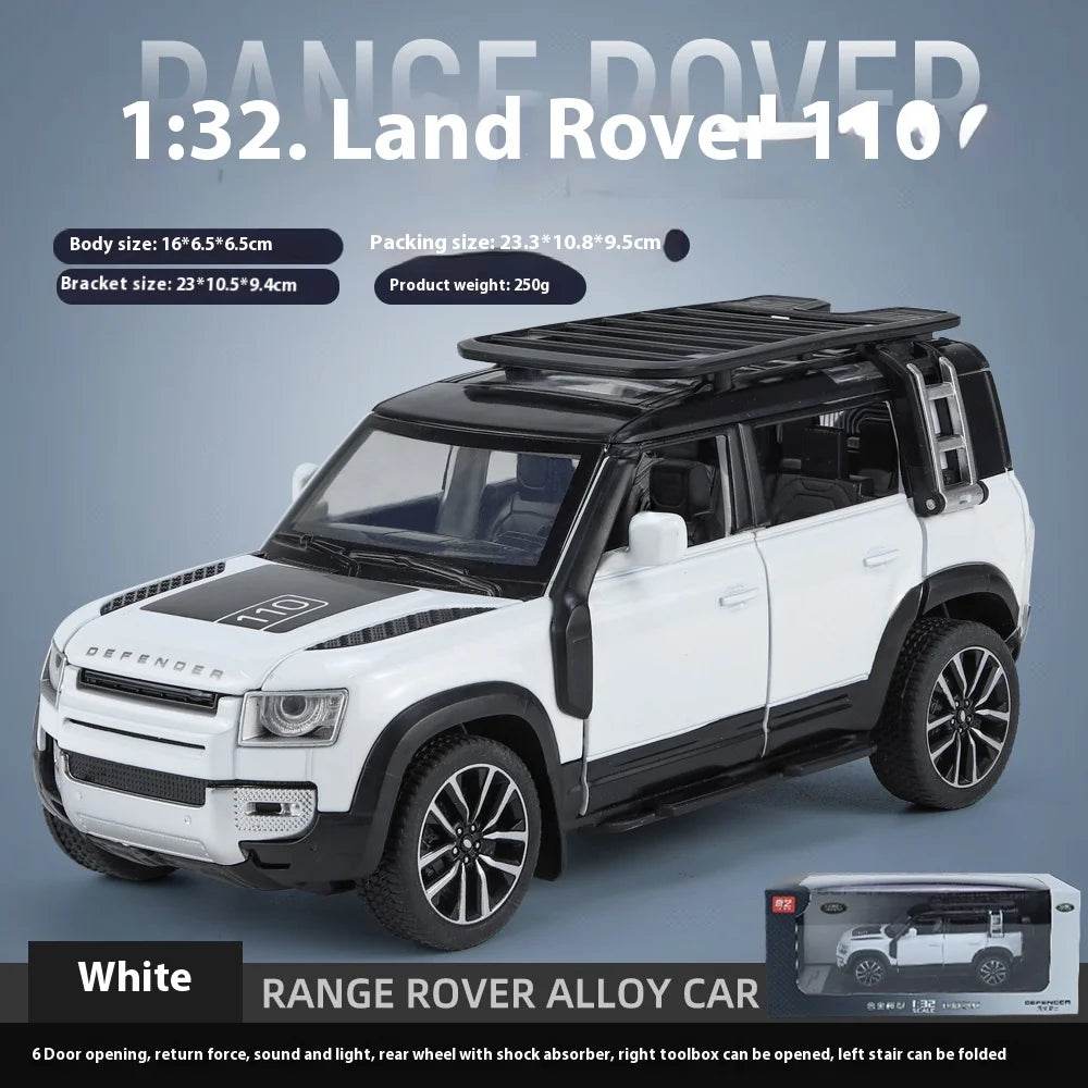 Premium Diecast Car Model 1 32 Scale Land Rover Defender 110 With Sound And Light For Car Enthusiasts And Collectors - ToylandEU