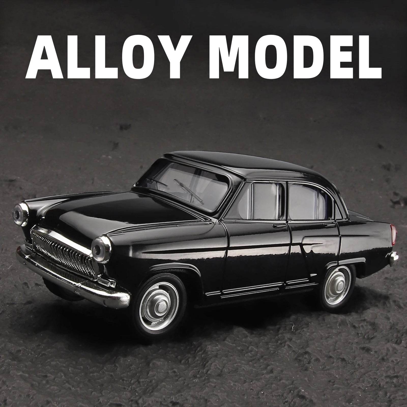 Premium Diecast Car Model 1:43 Scale Volga Gaz21 Classic Alloy Miniature For Collectors - ToylandEU