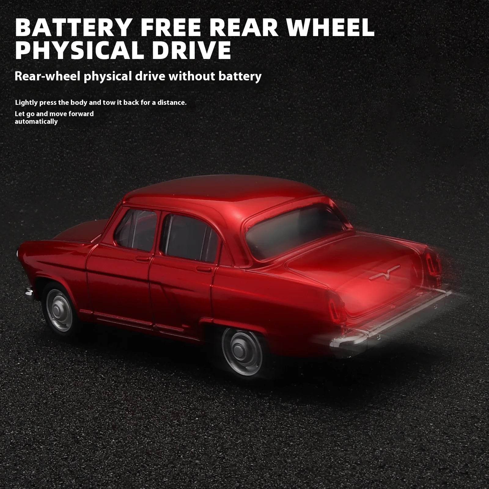 Premium Diecast Car Model 1:43 Scale Volga Gaz21 Classic Alloy Miniature For Collectors - ToylandEU