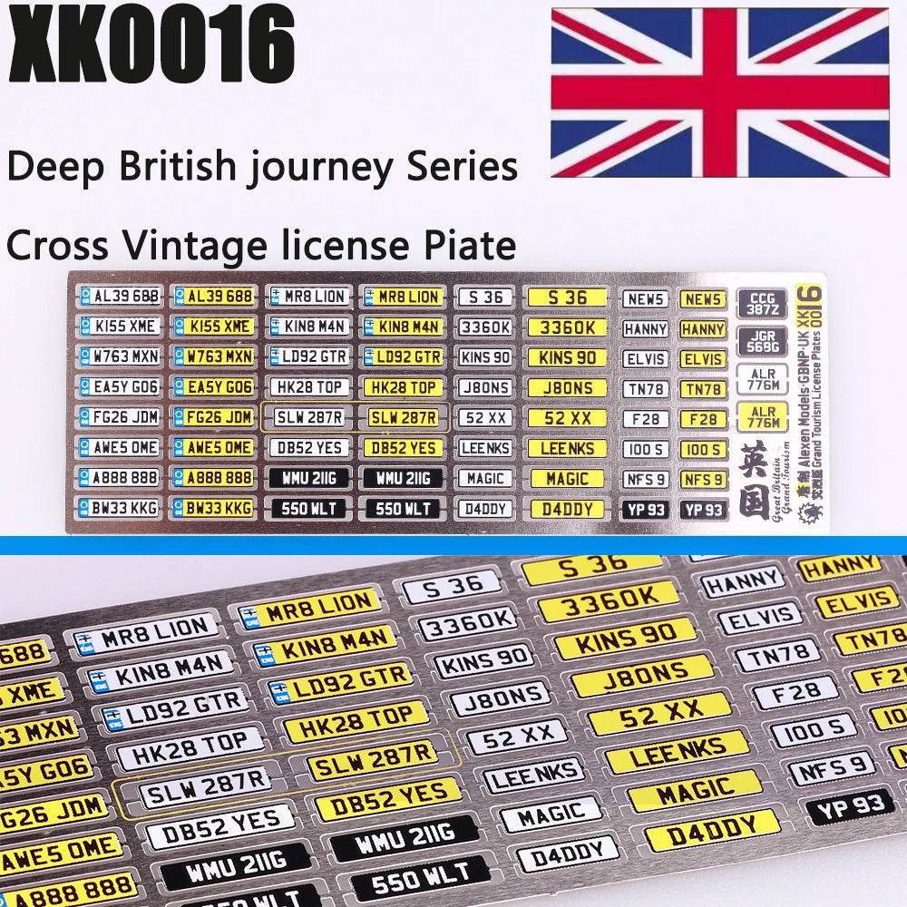 Premium Diecast Car Model 164 Alloy License Plates DIY - ToylandEU