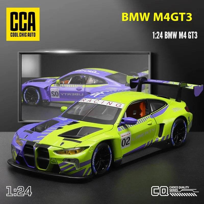 Premium Diecast Car Model BMW M4 GT3 With Sound And Light For Collectors And Hobbyists - ToylandEU