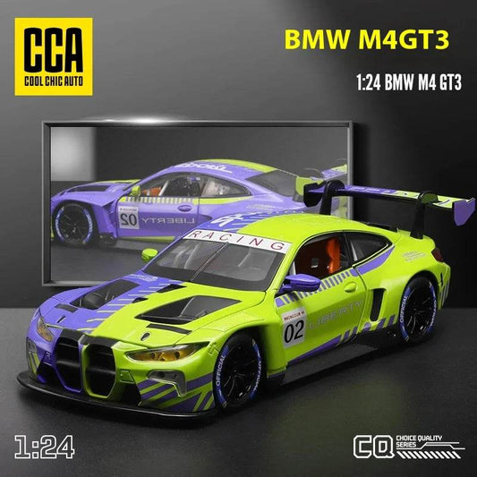 Premium Diecast Car Model BMW M4 GT3 With Sound And Light For Collectors And Hobbyists - ToylandEU