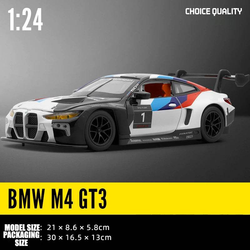 Premium Diecast Car Model BMW M4 GT3 With Sound And Light For Collectors And Hobbyists - ToylandEU
