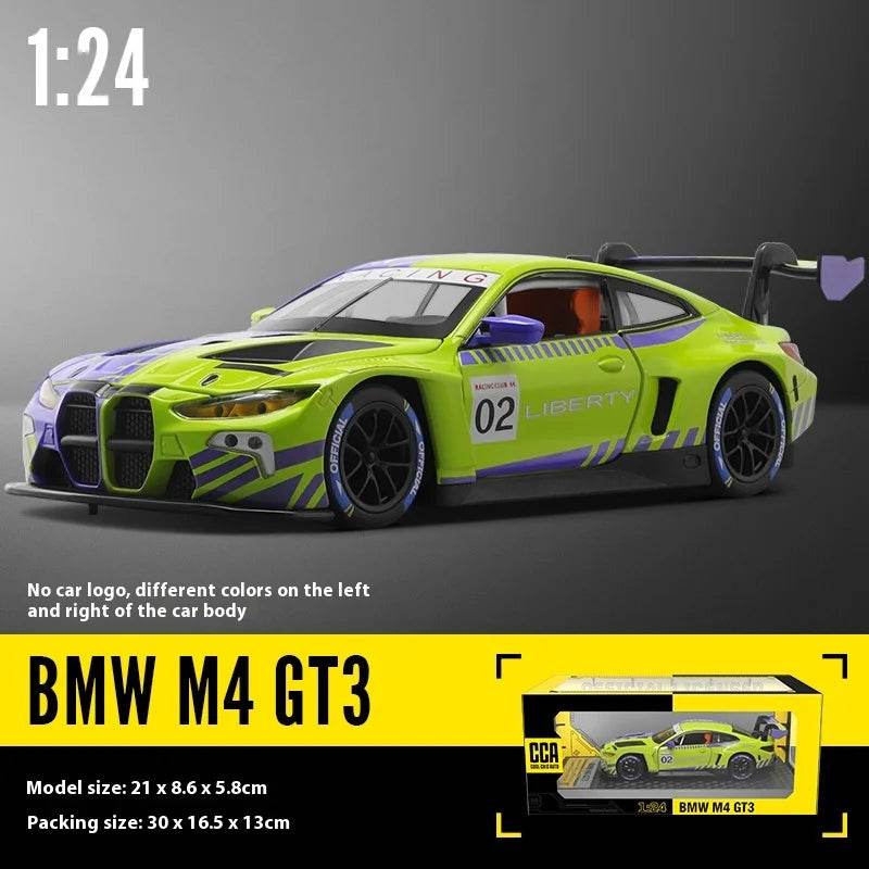 Premium Diecast Car Model BMW M4 GT3 With Sound And Light For Collectors And Hobbyists - ToylandEU