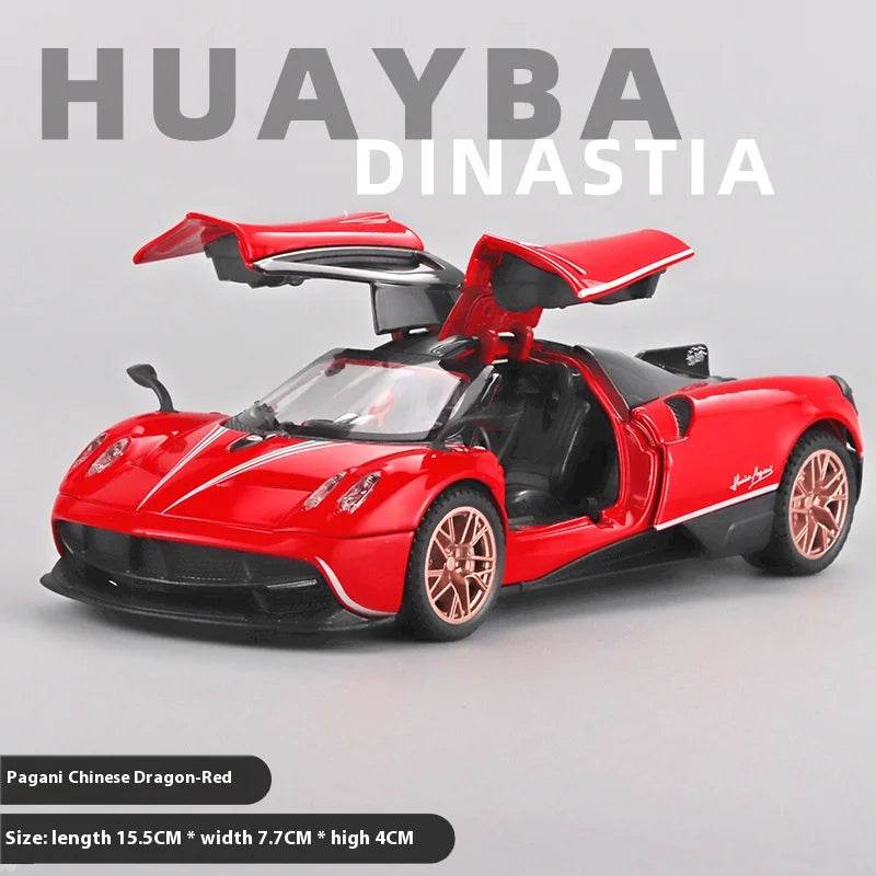 Premium Diecast Car Model Pagani Huayra Dinastia One Thirty Two Scale Desktop Ornament For Car Enthusiasts - ToylandEU