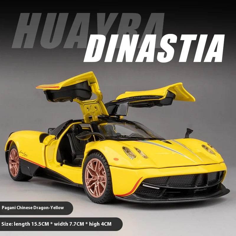 Premium Diecast Car Model Pagani Huayra Dinastia One Thirty Two Scale Desktop Ornament For Car Enthusiasts - ToylandEU