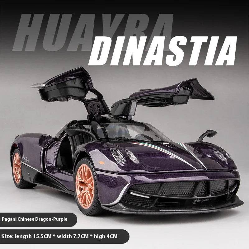 Premium Diecast Car Model Pagani Huayra Dinastia One Thirty Two Scale Desktop Ornament For Car Enthusiasts - ToylandEU