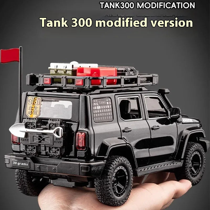 Premium Diecast Car Model Scale 1 24 Offroad Tank 300 Modified For Collectors - ToylandEU