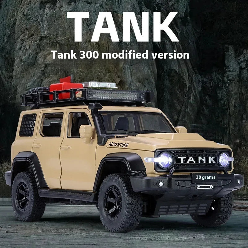 Premium Diecast Car Model Scale 1 24 Offroad Tank 300 Modified For Collectors - ToylandEU