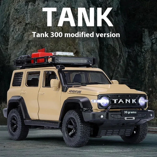 Premium Diecast Car Model Scale 1 24 Offroad Tank 300 Modified For Collectors - ToylandEU