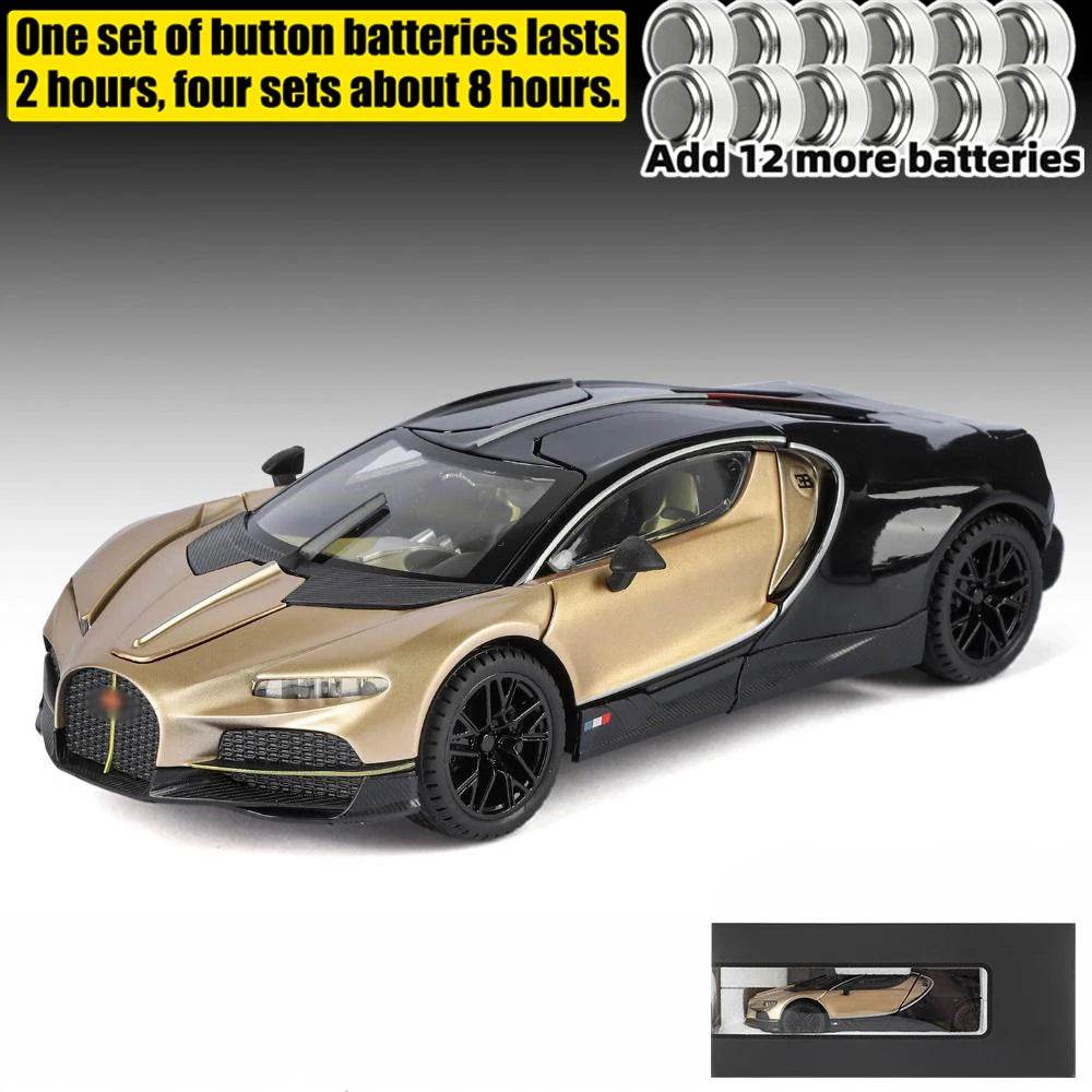 Premium Diecast Car Model Tourbillon Sound And Light Pull Back Gift For Adult Collectors - ToylandEU