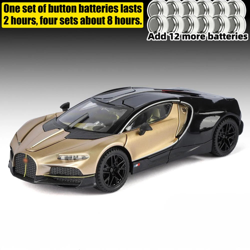 Premium Diecast Car Model Tourbillon Sound And Light Pull Back Gift For Adult Collectors - ToylandEU