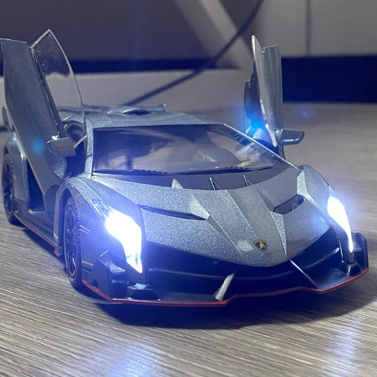 Premium Diecast Car Model Veneno Limited Edition Scale 1 To 24 For Collectors - ToylandEU