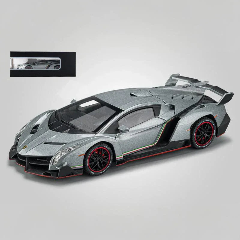 Premium Diecast Car Model Veneno Limited Edition Scale 1 To 24 For Collectors - ToylandEU