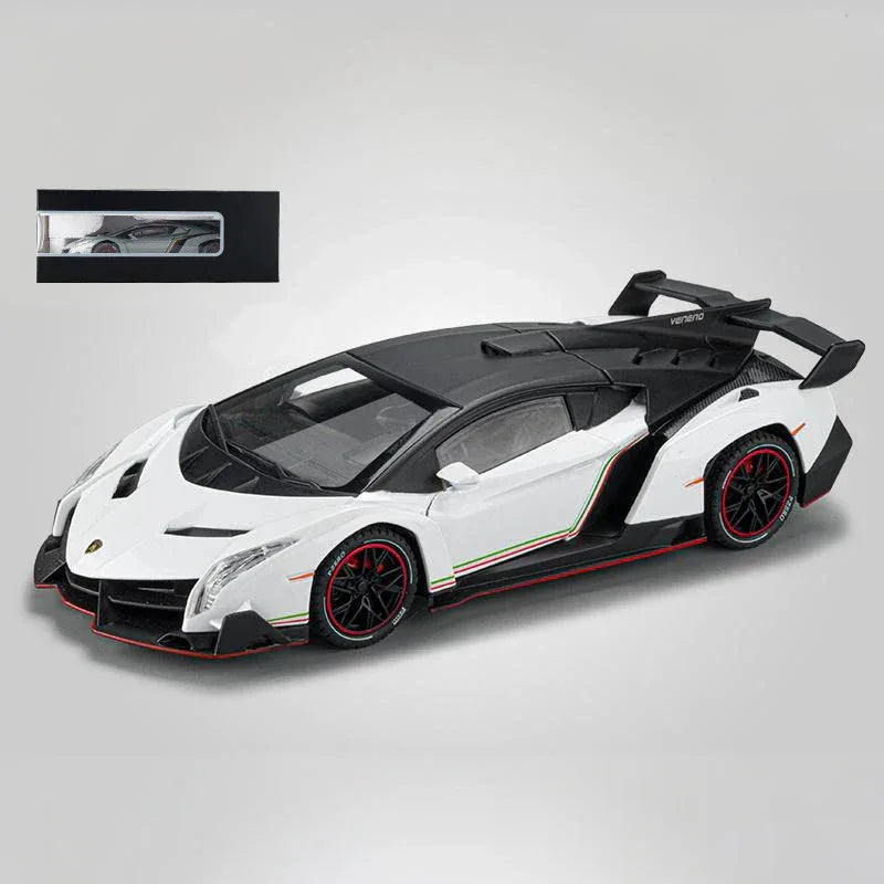 Premium Diecast Car Model Veneno Limited Edition Scale 1 To 24 For Collectors - ToylandEU