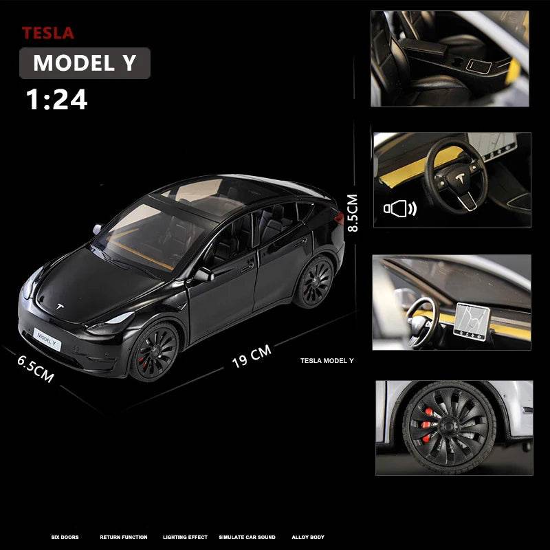 Premium Diecast Car Tesla Model Y 3 Alloy For Kids - ToylandEU