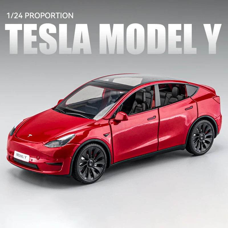 Premium Diecast Car Tesla Model Y 3 Alloy For Kids - ToylandEU
