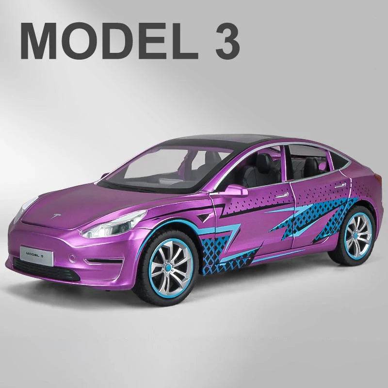Premium Diecast Car Tesla Model Y 3 Alloy For Kids - ToylandEU