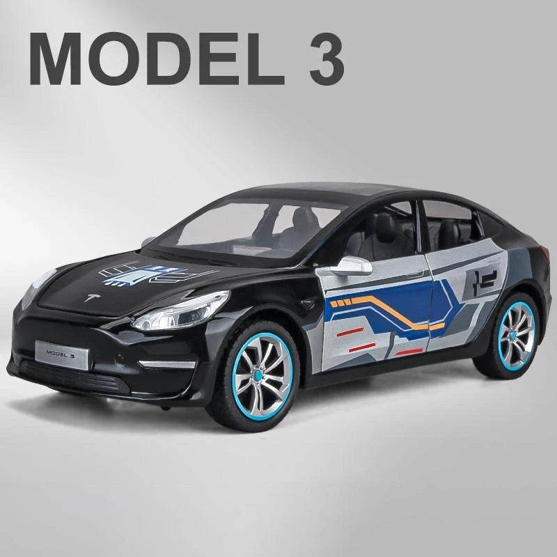 Premium Diecast Car Tesla Model Y 3 Alloy For Kids - ToylandEU