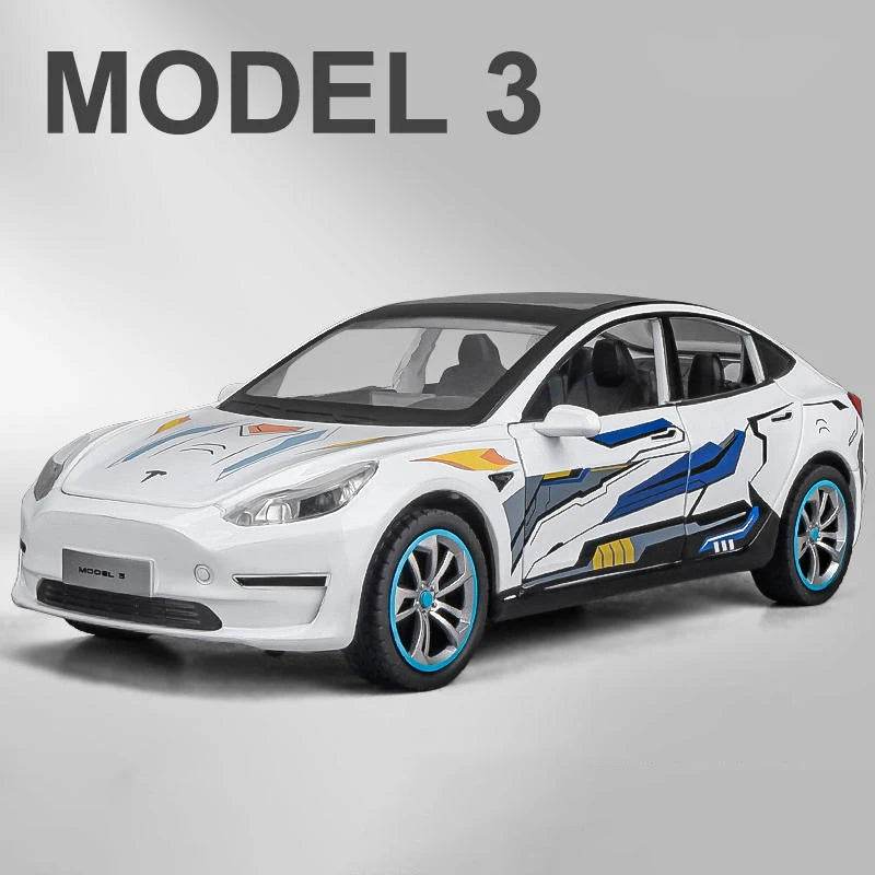 Premium Diecast Car Tesla Model Y 3 Alloy For Kids - ToylandEU