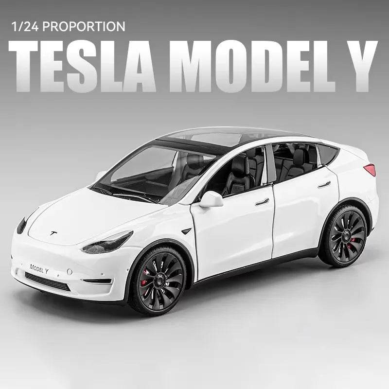 Premium Diecast Car Tesla Model Y 3 Alloy For Kids - ToylandEU