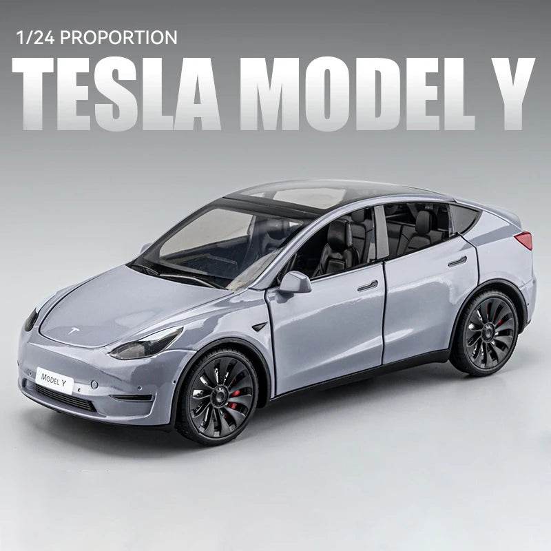 Premium Diecast Car Tesla Model Y 3 Alloy For Kids - ToylandEU
