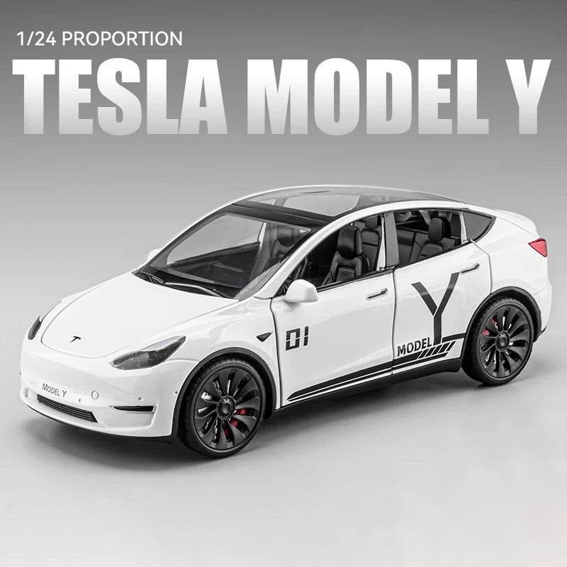 Premium Diecast Car Tesla Model Y 3 Alloy For Kids - ToylandEU