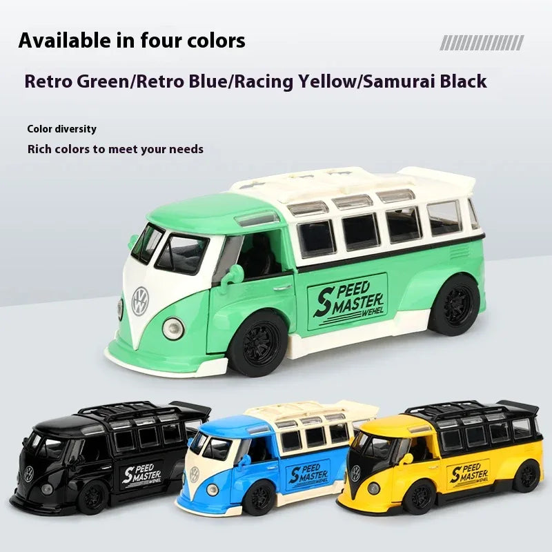 Premium Diecast Car Volkswagen Bus T1 Alloy 1 32 Scale For Collectors - ToylandEU