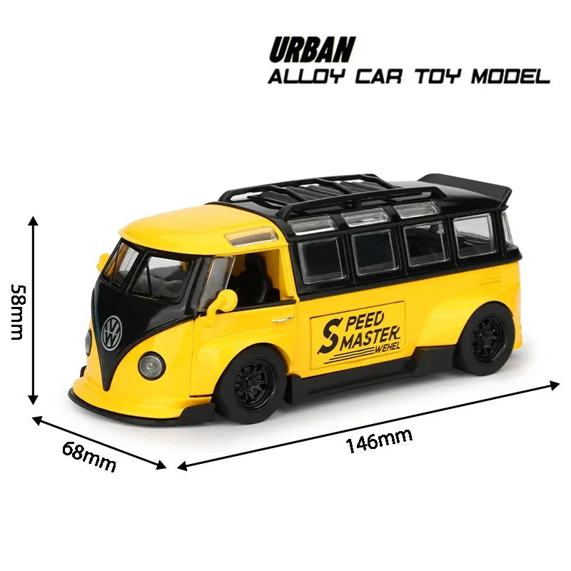 Premium Diecast Car Volkswagen Bus T1 Alloy 1 32 Scale For Collectors - ToylandEU