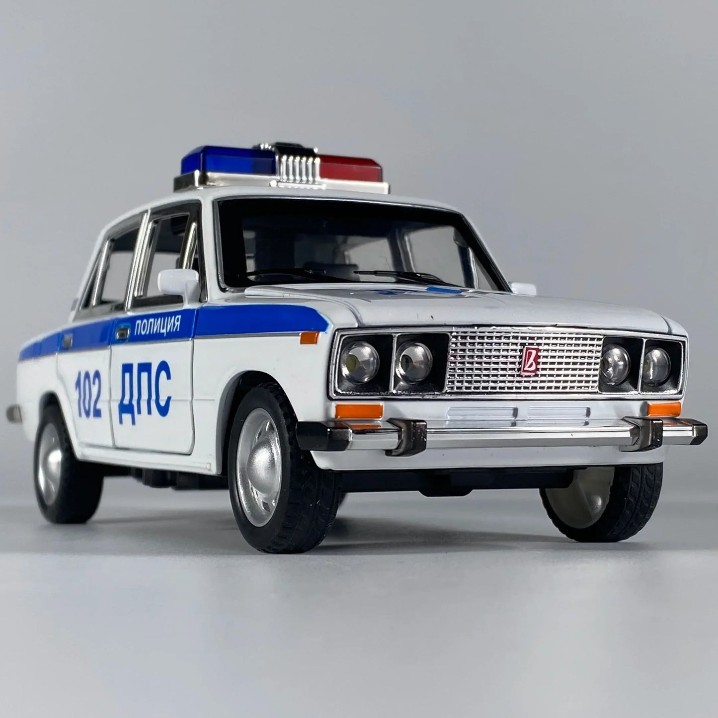 Premium Diecast Car With Lada 2106 Police Design Sound And Light For Boys - ToylandEU
