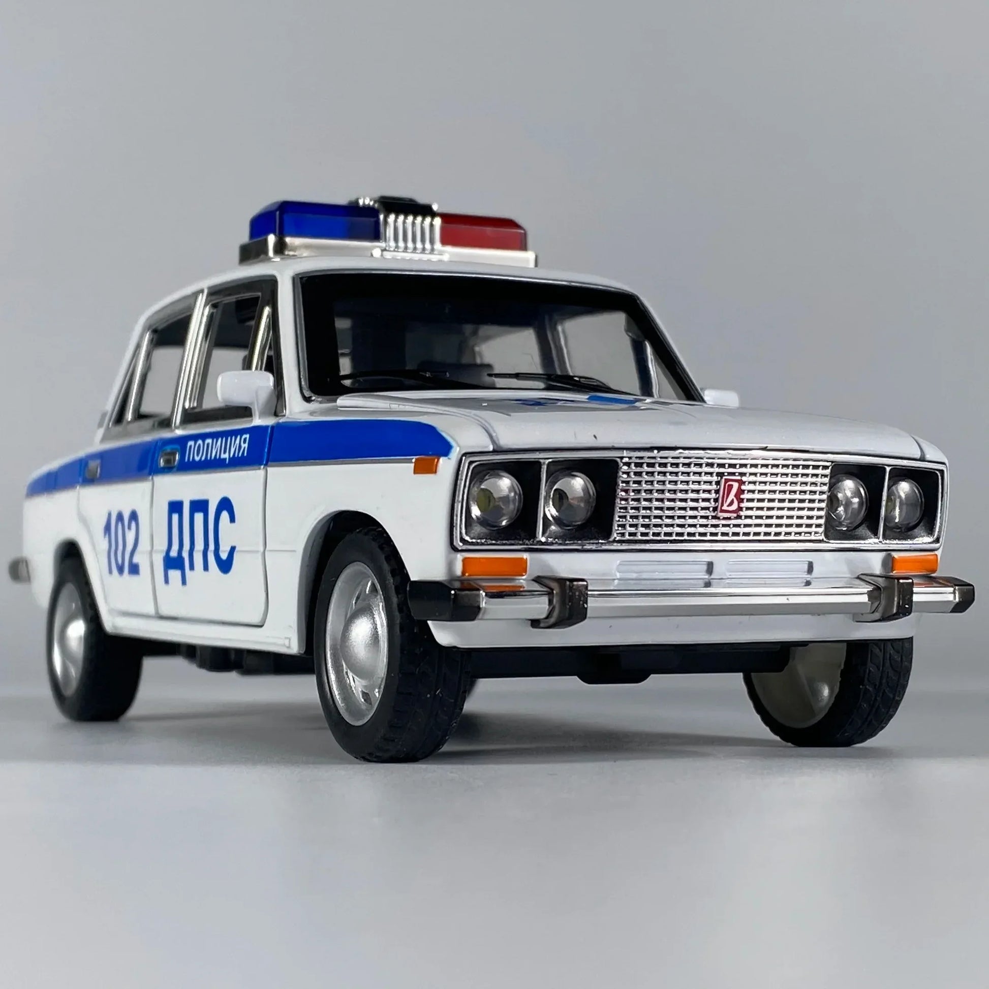 Premium Diecast Car With Lada 2106 Police Design Sound And Light For Boys - ToylandEU