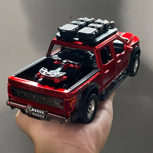 Premium Diecast F150 Truck 1 To 24 Scale Alloy Off Road Model With Sound And Lights For Collectors - ToylandEU