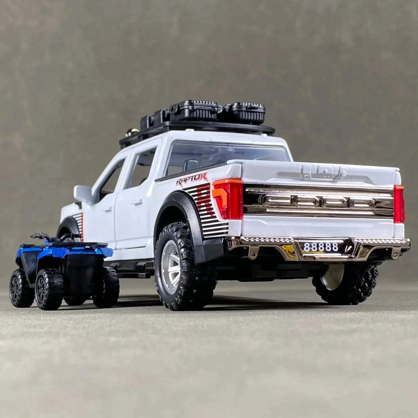 Premium Diecast F150 Truck 1 To 24 Scale Alloy Off Road Model With Sound And Lights For Collectors - ToylandEU