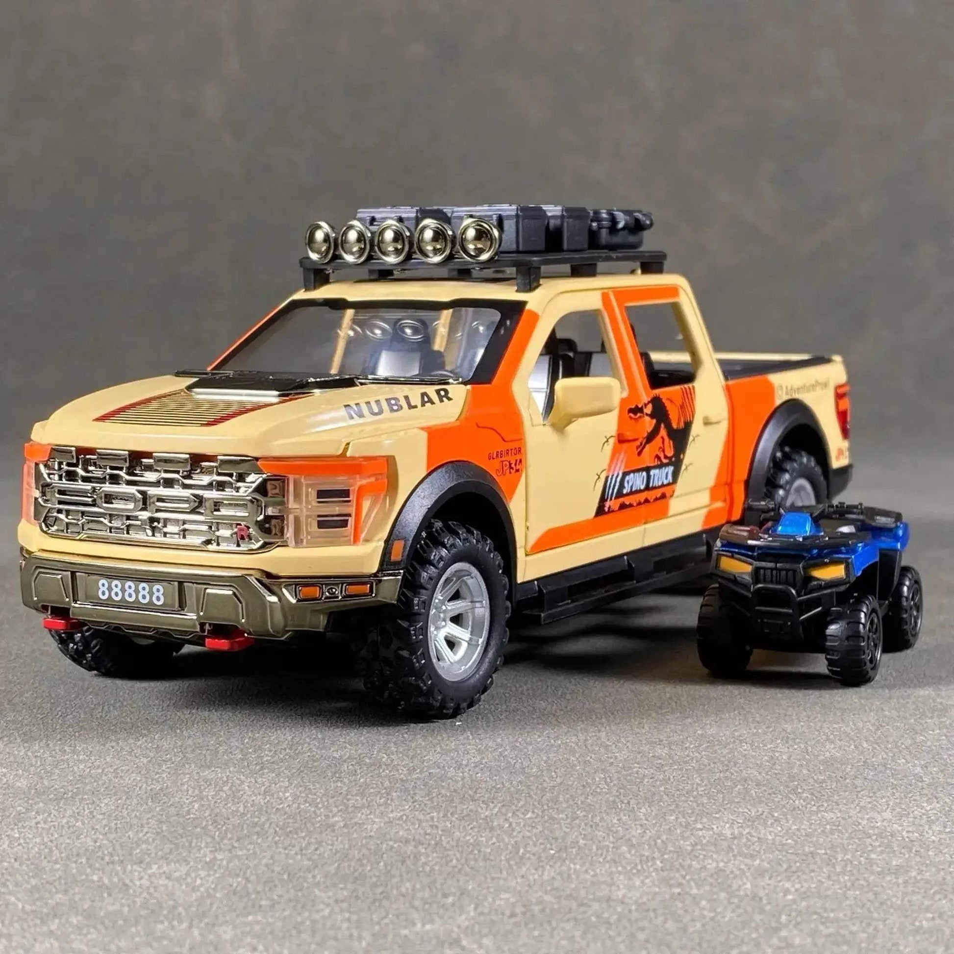 Premium Diecast F150 Truck 1 To 24 Scale Alloy Off Road Model With Sound And Lights For Collectors - ToylandEU