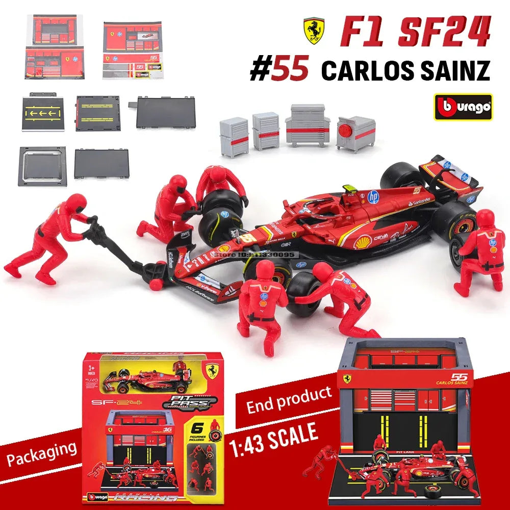 Premium Diecast Ferrari SF24 1 43 Model Car Collectible - ToylandEU