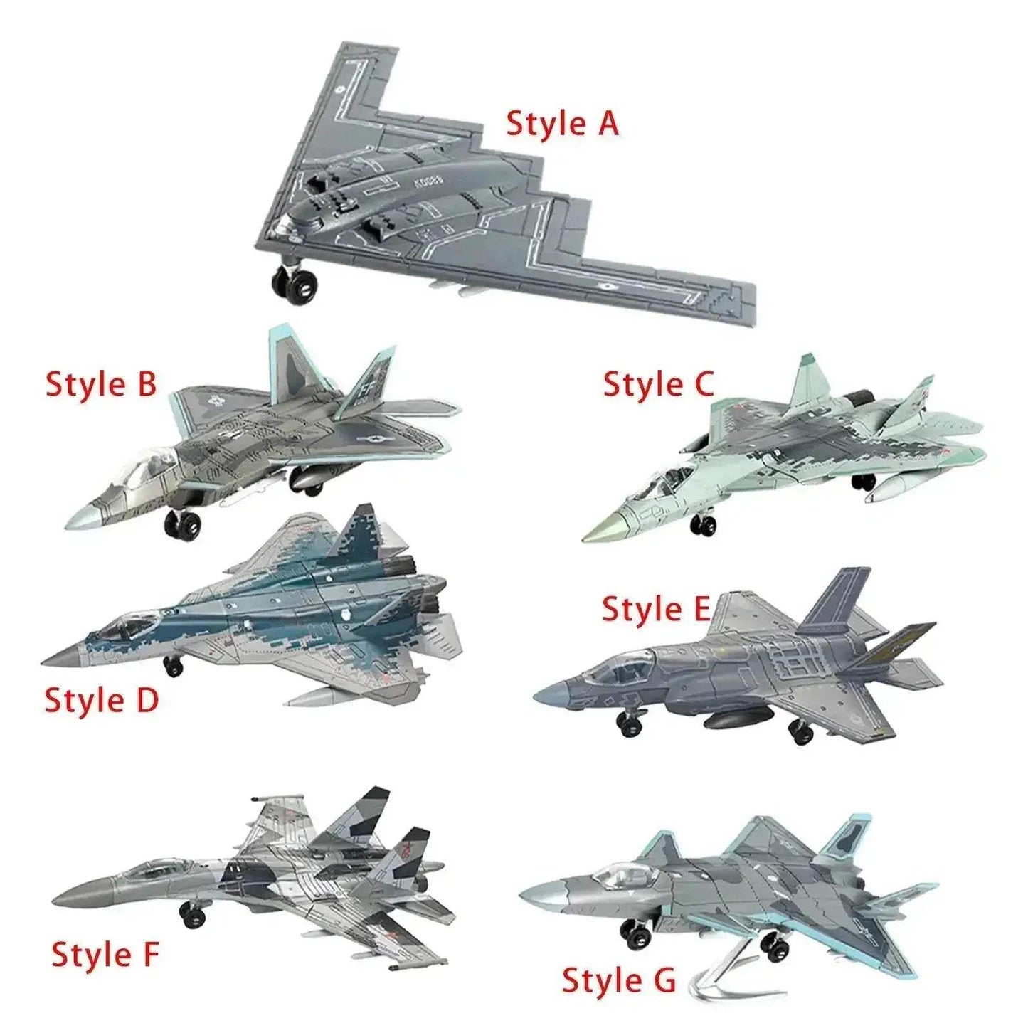  Premium Diecast Fighter Plane Model Silver Toyland EU -  ToylandEU™
