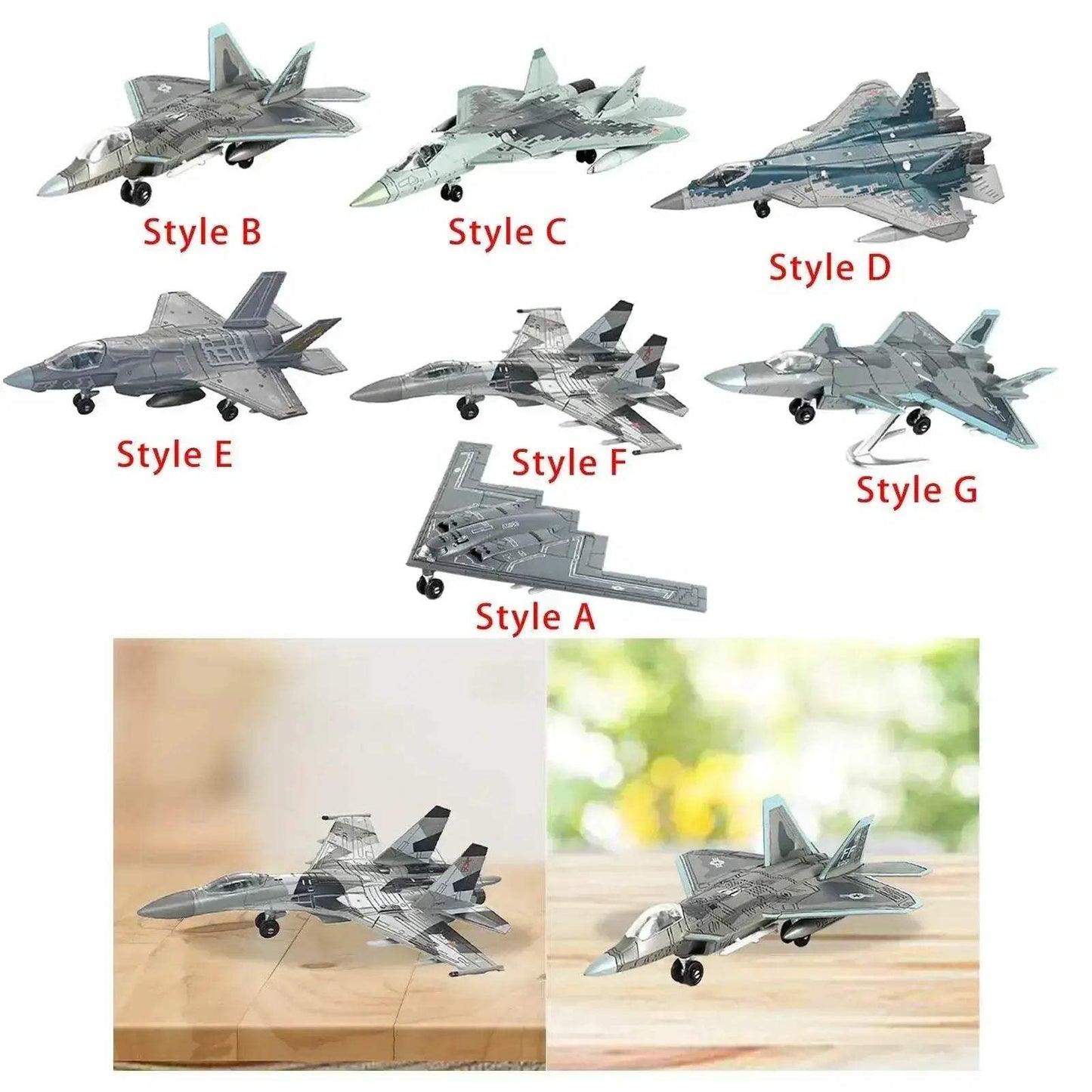  Premium Diecast Fighter Plane Model Silver Toyland EU -  ToylandEU™