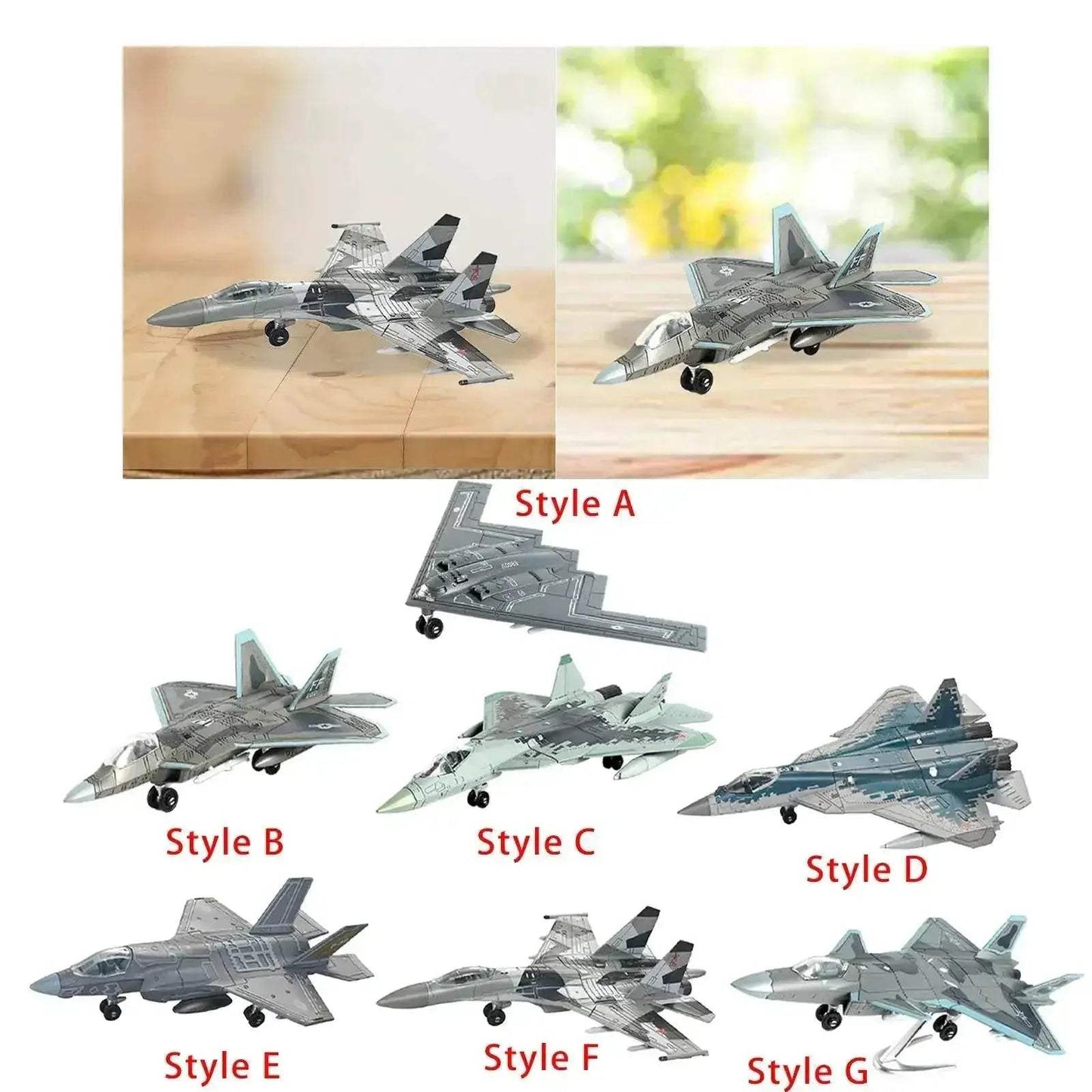  Premium Diecast Fighter Plane Model Silver Toyland EU -  ToylandEU™