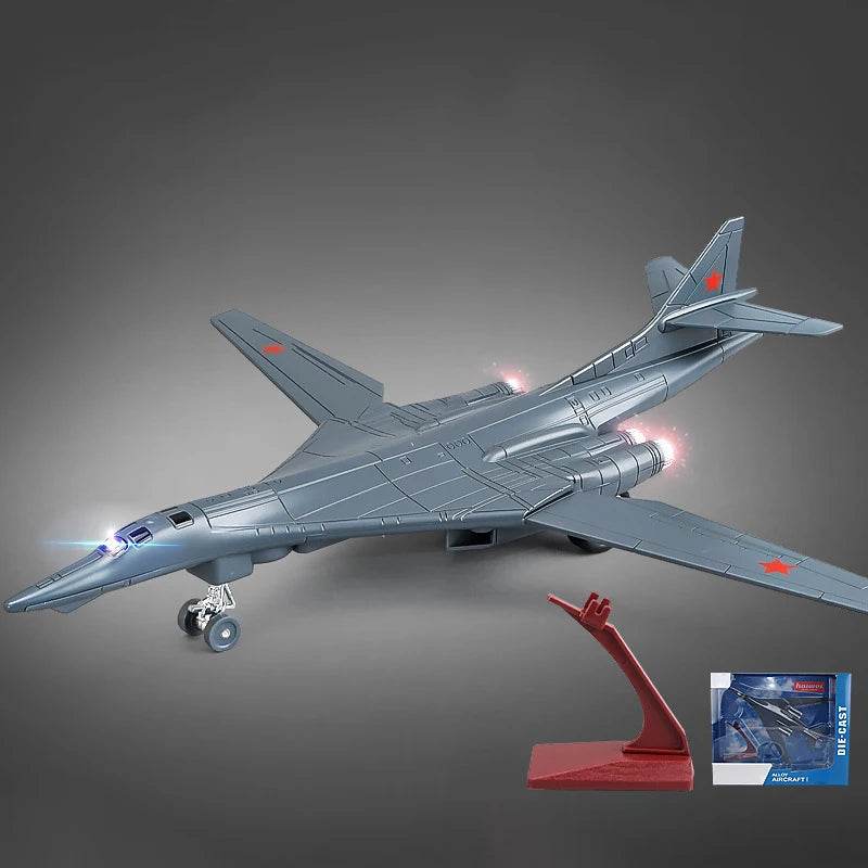 Premium Diecast Model Aircraft 1:200 Tu-160 Blackjack White Swan Alloy Metal Finish For Collectors - ToylandEU