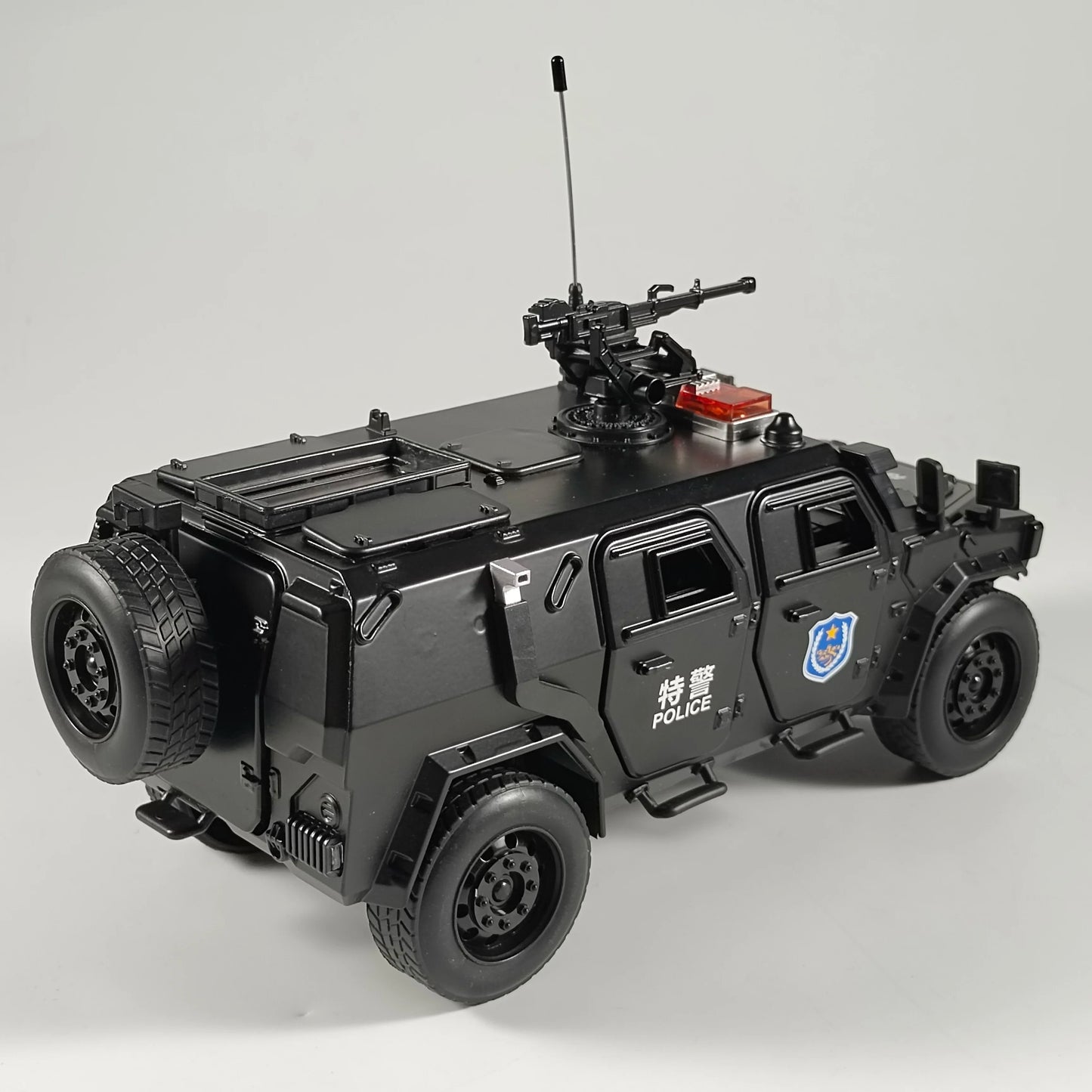 Premium Diecast Model Alloy Off Road Dongfeng M Terra Armored Swat Vehicle Sound Lights Gift For Boys - ToylandEU
