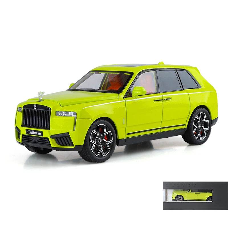 Premium Diecast Model Car 1 24 Scale Rolls Royce Cullinan Alloy Pull Back With Sound And Lights For Collectors - ToylandEU