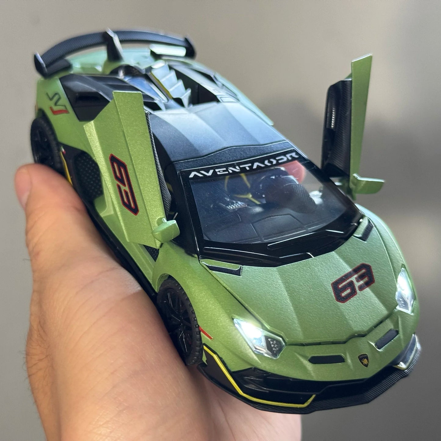 Premium Diecast Model Car 1-32 Aventador SVJ 63 Removable Version Alloy Metal High Detail For Collectors - ToylandEU