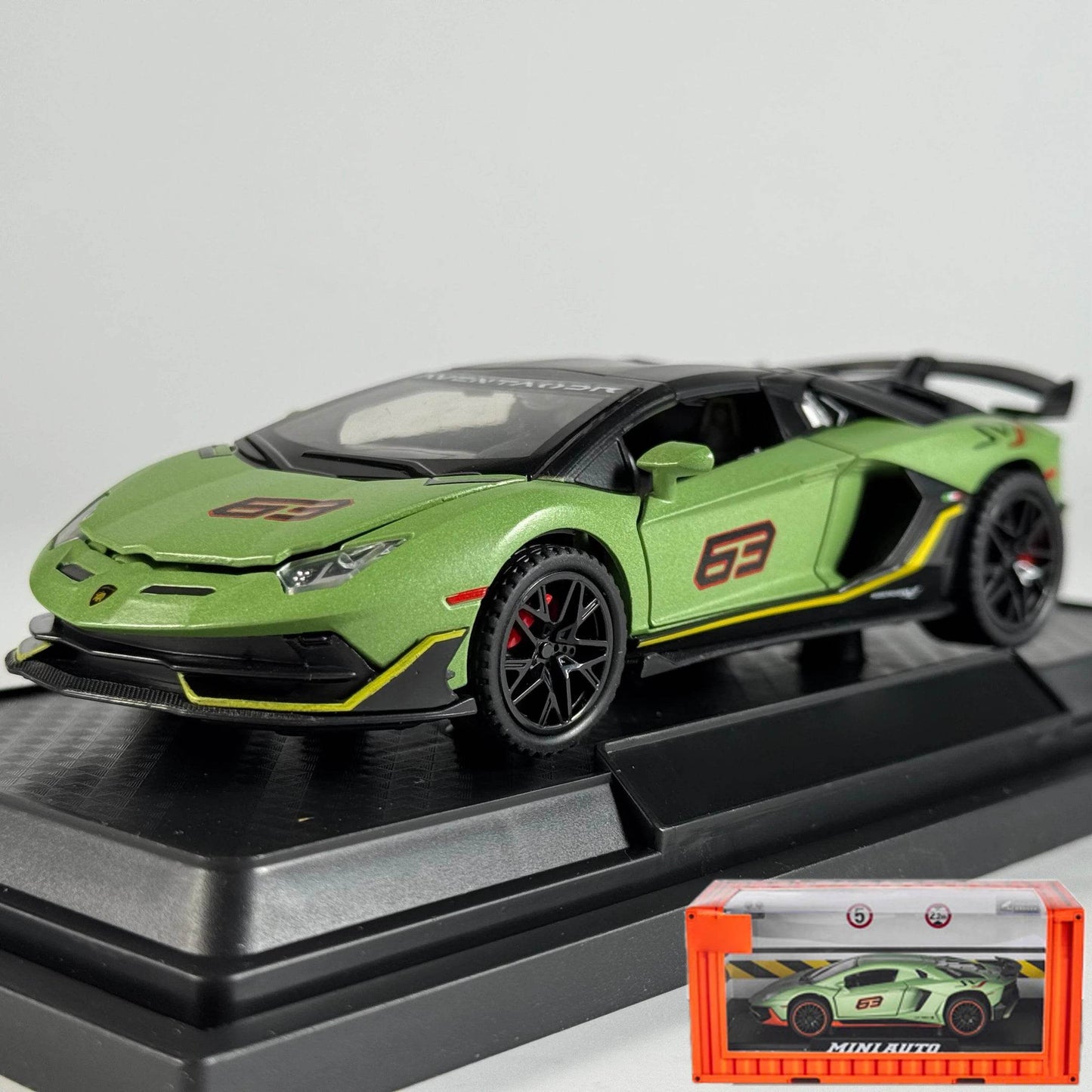 Premium Diecast Model Car 1-32 Aventador SVJ 63 Removable Version Alloy Metal High Detail For Collectors - ToylandEU