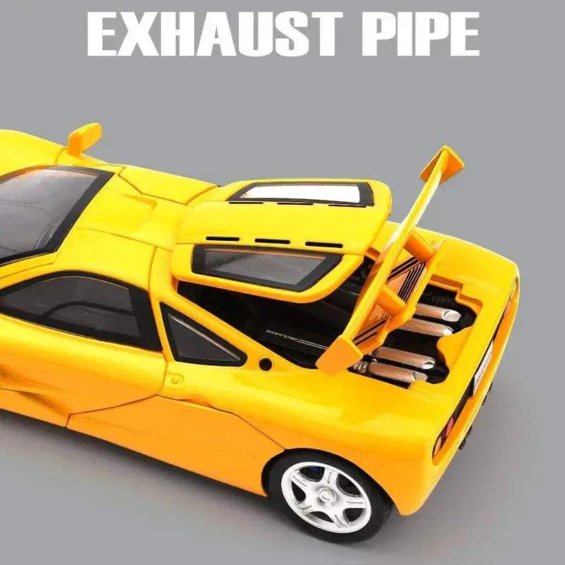 Premium Diecast Model Car 1:32 Scale Alloy With Sound And Light Pull Back For Collectors - ToylandEU