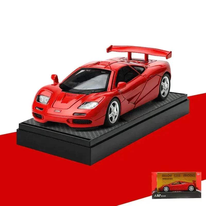 Premium Diecast Model Car 1:32 Scale Alloy With Sound And Light Pull Back For Collectors - ToylandEU