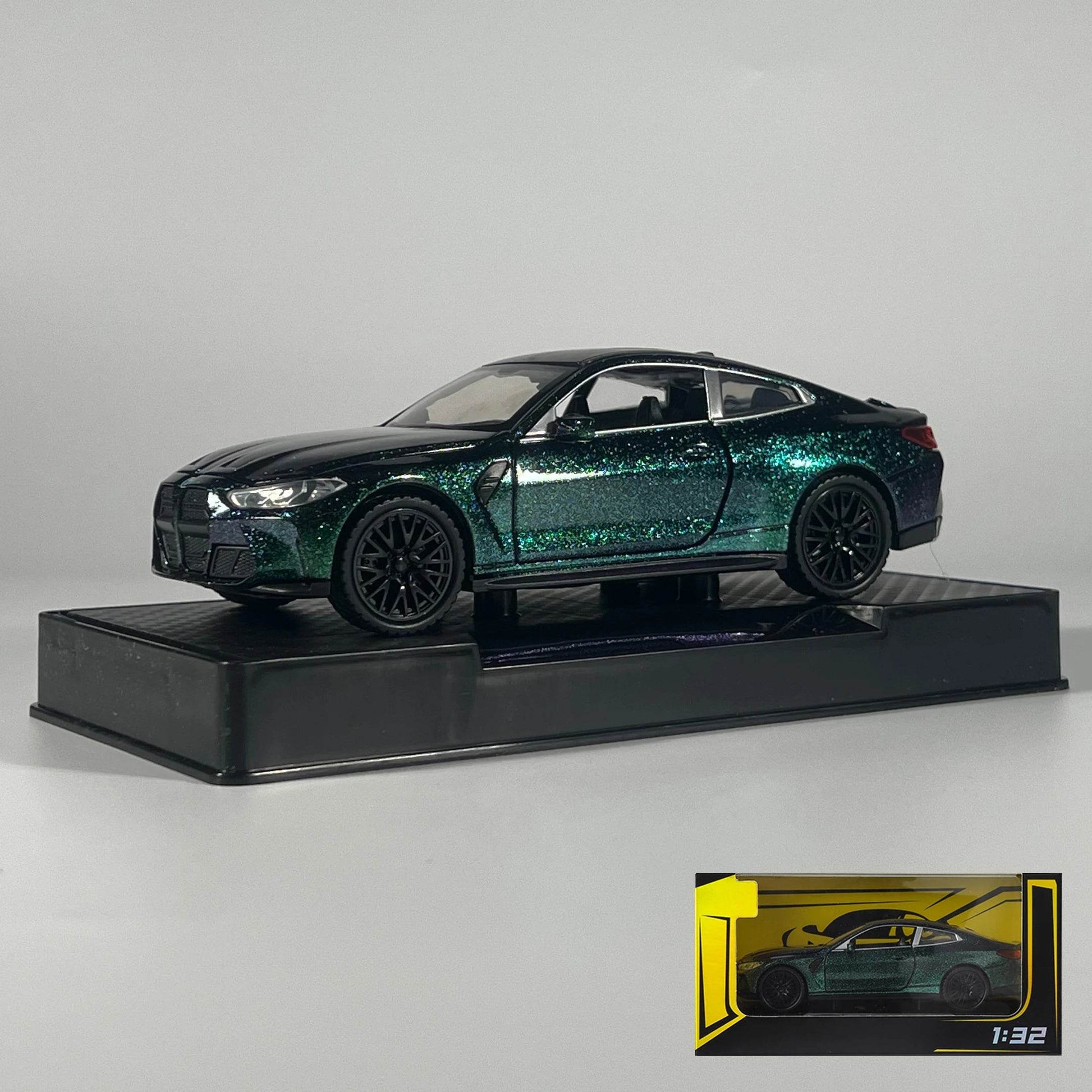 Premium Diecast Model Car 1 32 Scale BMW M4 Coupe With Sound And Light Pull Back For Collectors - ToylandEU