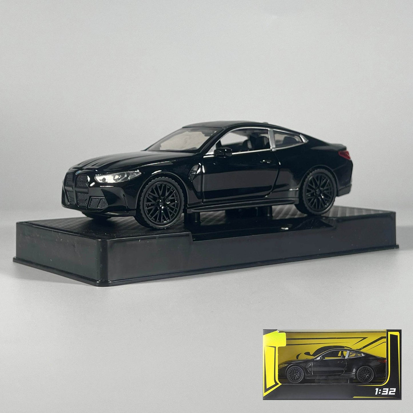 Premium Diecast Model Car 1 32 Scale BMW M4 Coupe With Sound And Light Pull Back For Collectors - ToylandEU
