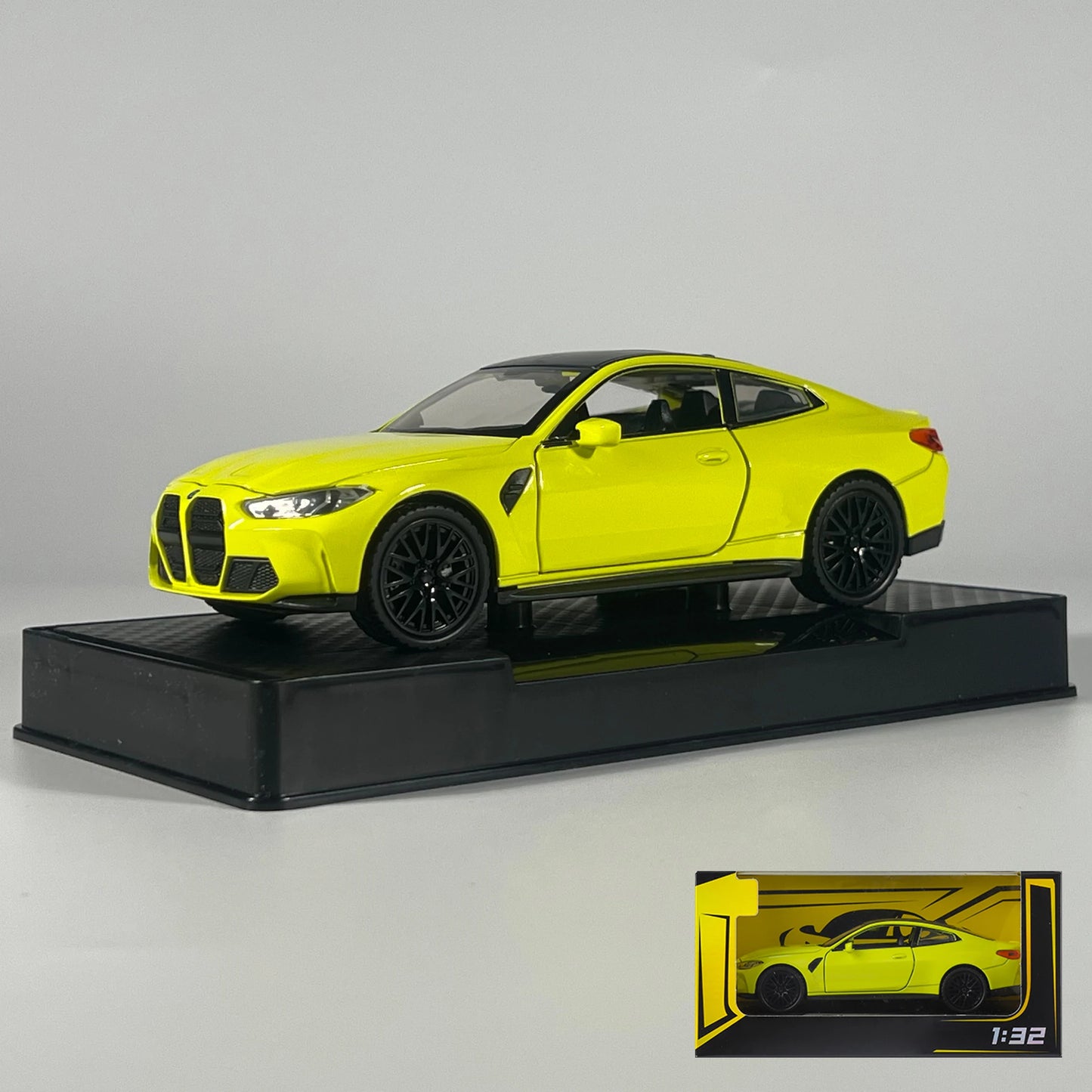 Premium Diecast Model Car 1 32 Scale BMW M4 Coupe With Sound And Light Pull Back For Collectors - ToylandEU