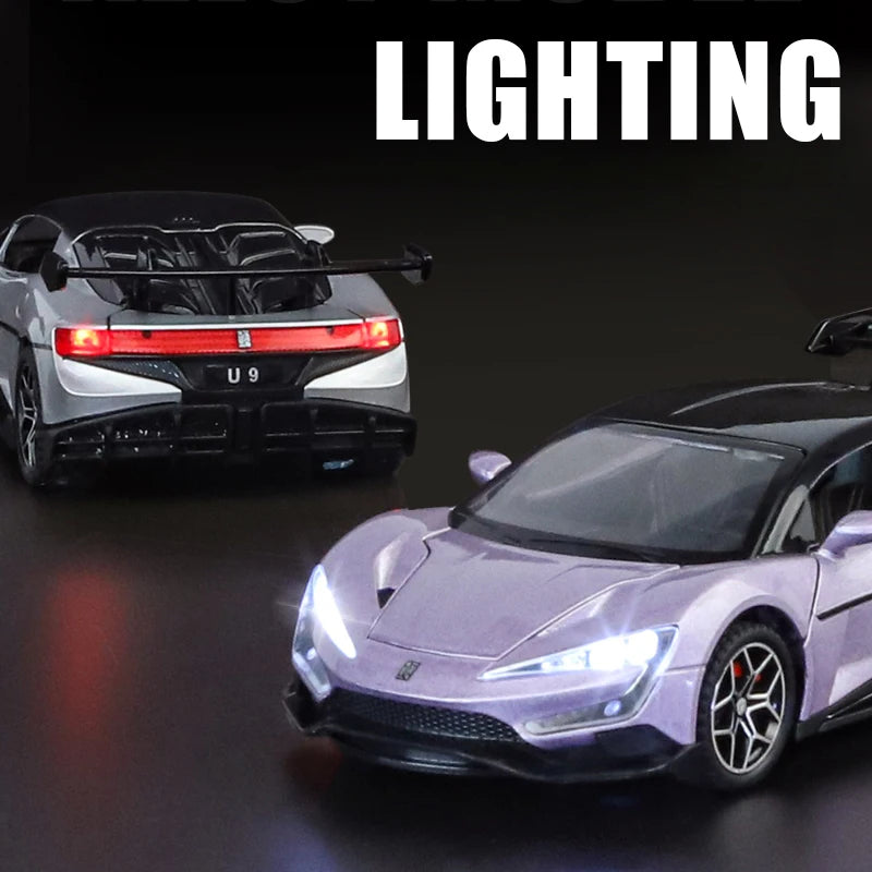 Premium Diecast Model Car 1:32 Scale Realistic Sound And Light For Adult Collectors - ToylandEU